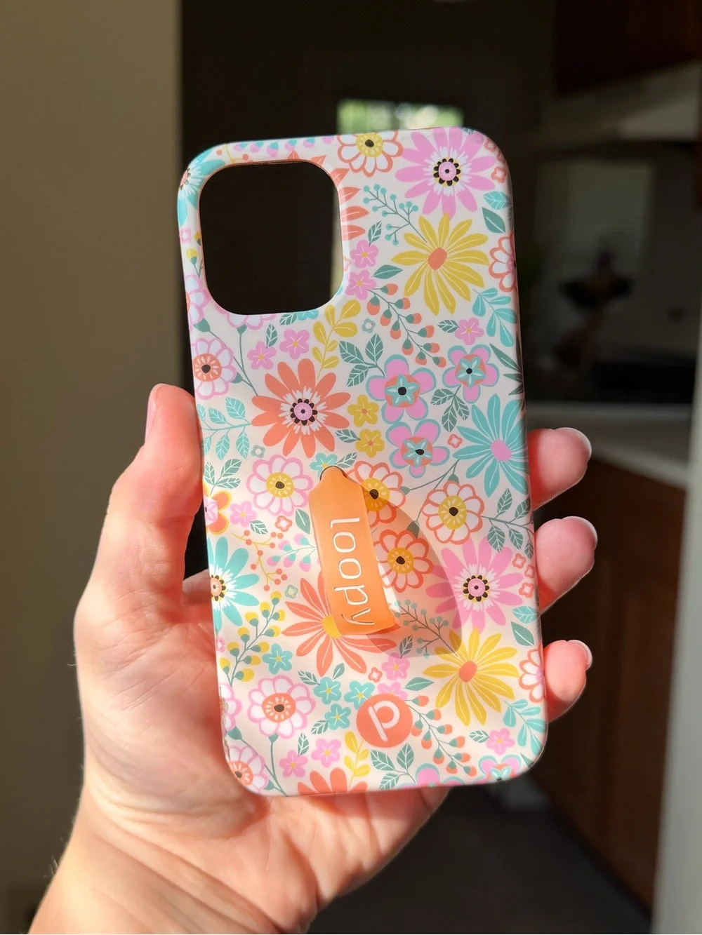 Loopy Floral Phone Case - Pink Multi